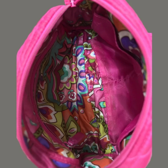 Vera Bradley hot pink quilted puffy crossbody purse - Picture 4 of 6